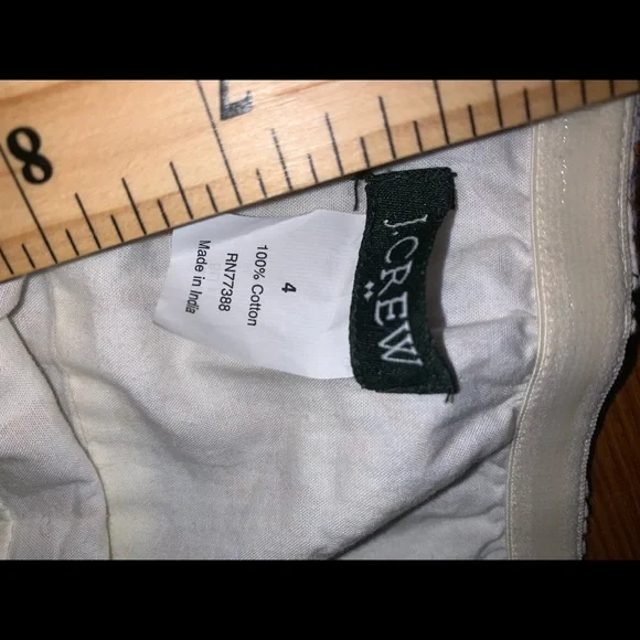 J. Crew sleeveless top size 4 paisley cream blue bohemian vintage - Picture 8 of 8